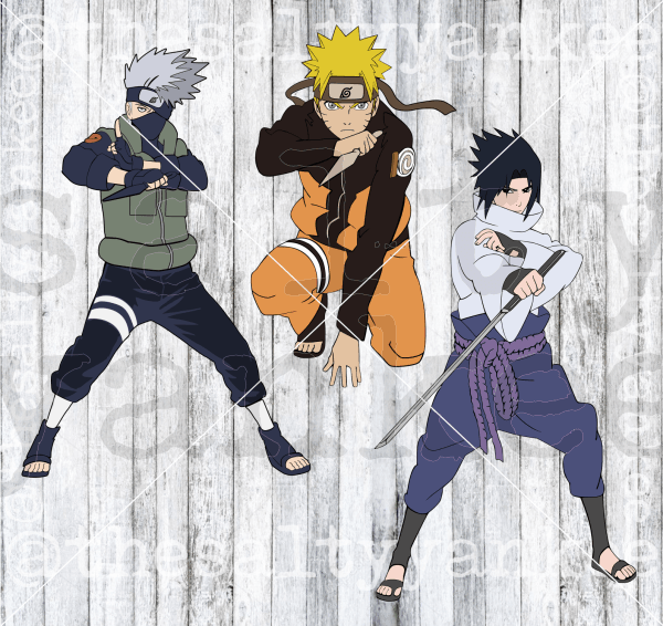 Anime Warriors Bundle Svg And Png File Download Downloads