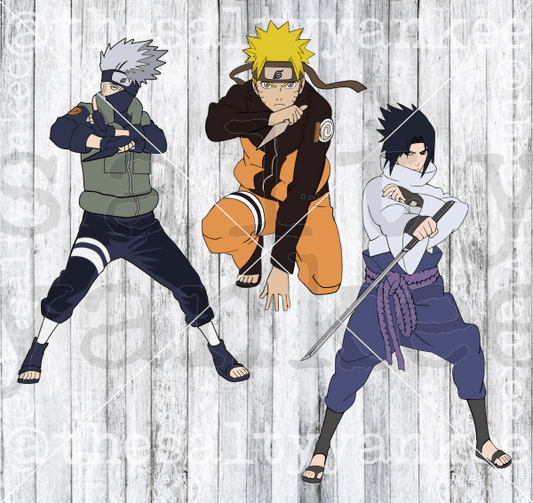 Anime Warriors Bundle Svg And Png File Download Downloads