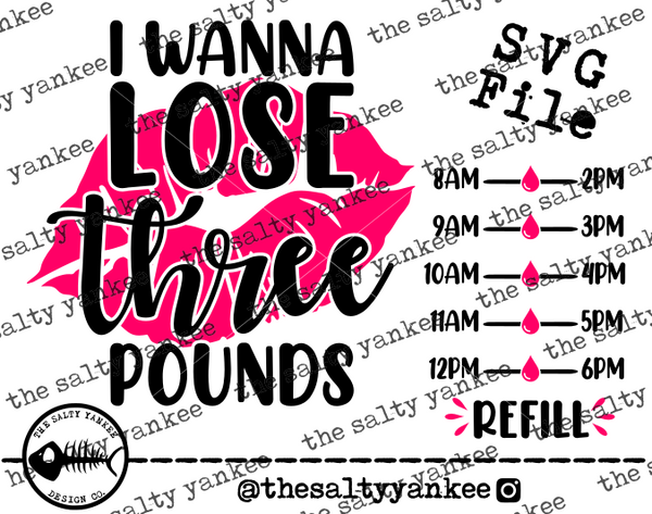 Mean Girls Inspired Water Bottle Drink Tracker SVG and PNG File Download