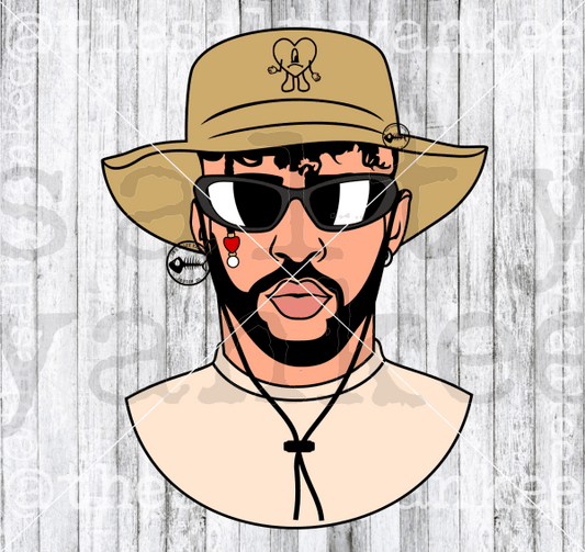 Bad Bunny Svg And Png File Download