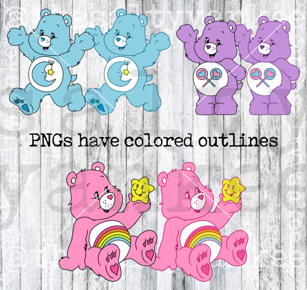 Bear Friends Bundle Svg And Png File Download Downloads
