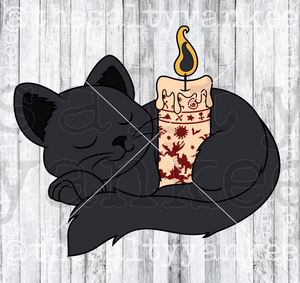 Binx With Black Flame Candle Svg And Png File Download Downloads