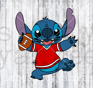 Blue Alien In Football Jersey Svg And Png File Download Downloads