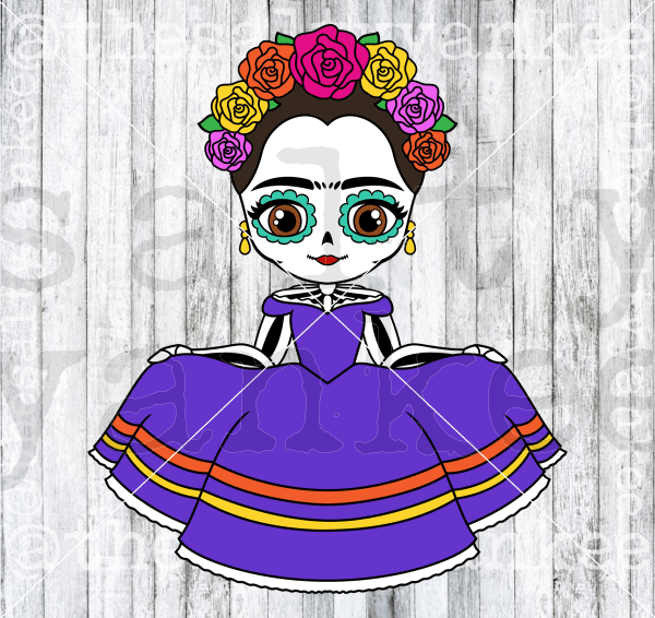 Bundle Frida Kahlo Skull Svg And Png File Download Downloads