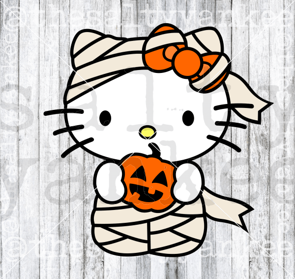Bundle Of Cute Kitty Friends In Halloween Costume Svg And Png File Download Downloads