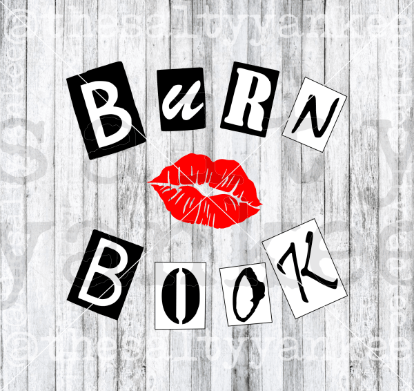 Burn Book Svg And Png File Download Downloads