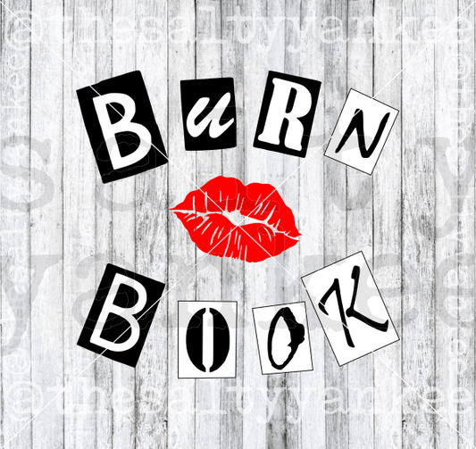 Burn Book Svg And Png File Download Downloads