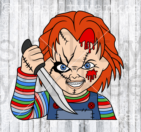 Chucky The Doll Horror Movie Inspired Svg And Png File Download Downloads