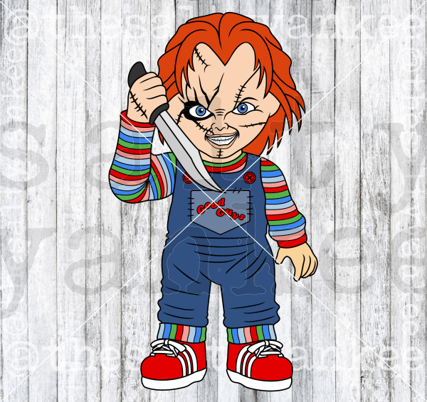 Chucky the Doll Horror Movie Inspired SVG and PNG File Download
