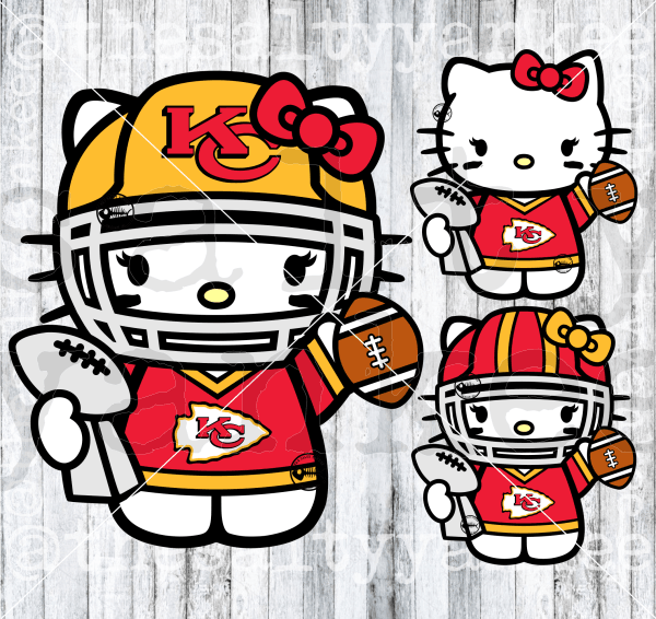Cute Kitties In Super Bowl Teams Football Attire Svg And Png File Download Downloads
