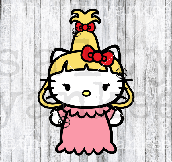 Cute Kitty As Cindy Lou Svg And Png File Download Downloads