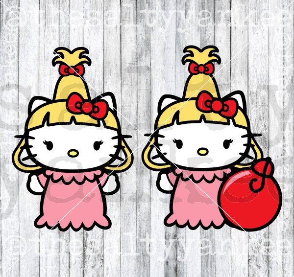 Cute Kitty As Cindy Lou Svg And Png File Download Downloads