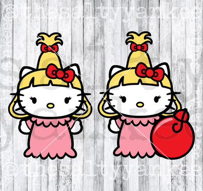 Cute Kitty As Cindy Lou Svg And Png File Download Downloads