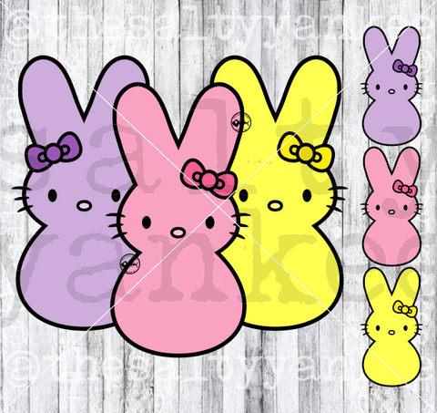 Cute Kitty As Peeps Svg And Png File Download Downloads