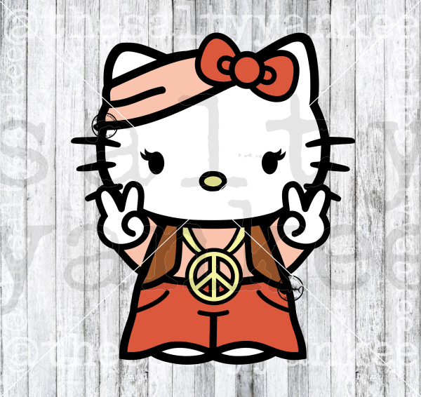 Cute Kitty Flower Child Bundle Svg And Png File Download Downloads