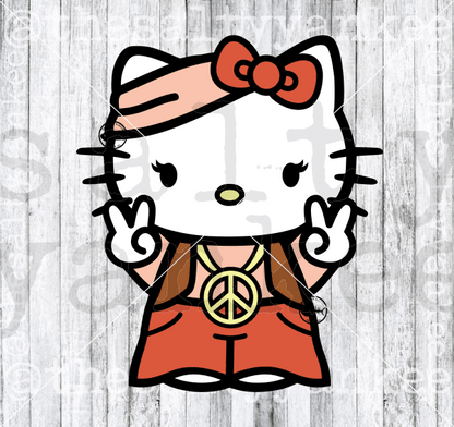 Cute Kitty Flower Child Bundle Svg And Png File Download Downloads