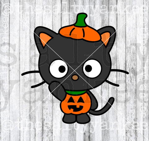 Cute Kitty Friend In Halloween Costume Svg And Png File Download Downloads