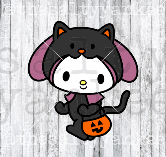 Cute Kitty Friend In Halloween Costume Svg And Png File Download Downloads