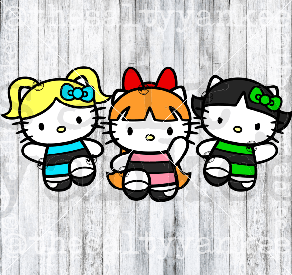 Cute Kitty Super Girls Svg And Png File Download Downloads