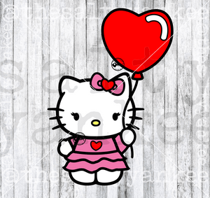 Cute Kitty Valentines Svg And Png File Download Downloads
