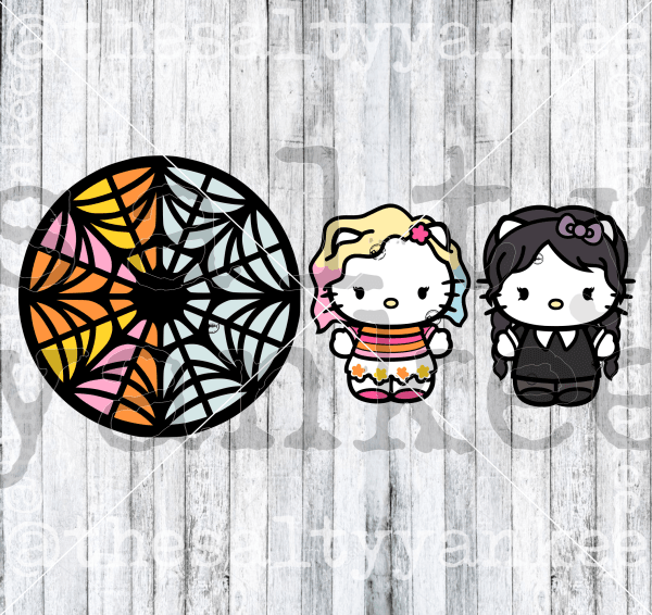 Cute Kitty Wednesday Enid Bundle Svg And Png File Download Downloads