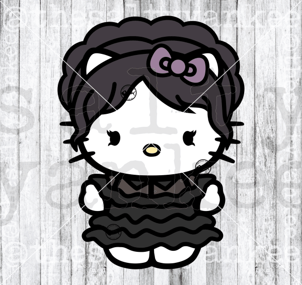 Cute Kitty Wednesday Full Bundle Svg And Png File Download Downloads
