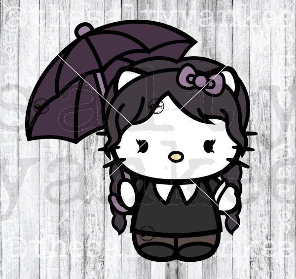 Cute Kitty Wednesday Full Bundle Svg And Png File Download Downloads