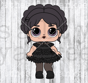 Doll As Wednesday Svg And Png File Download Downloads