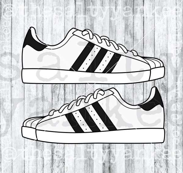 Double Sided Tennis Shoe Svg And Png File Download Downloads