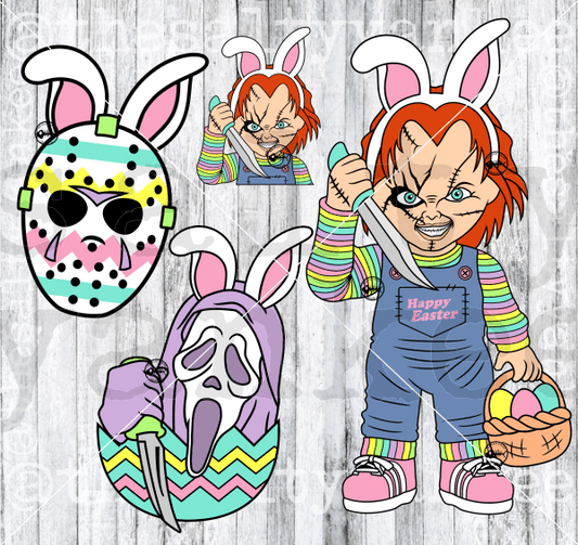 Easter Horror Bundle Svg And Png File Download Downloads