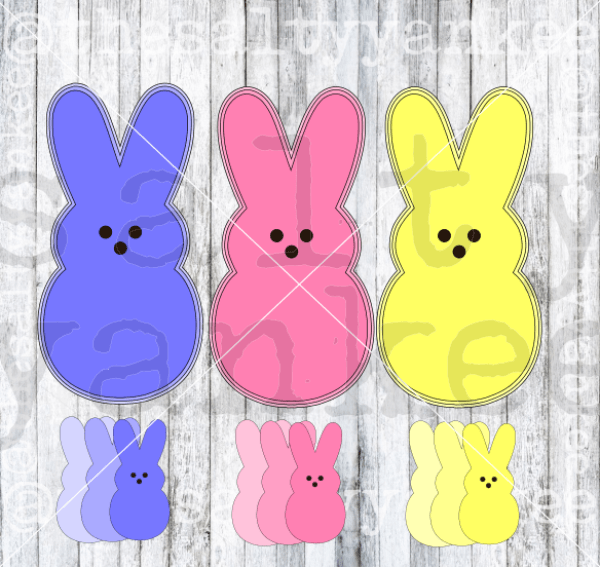 Easter Peeps Layered Svg And Png File Download