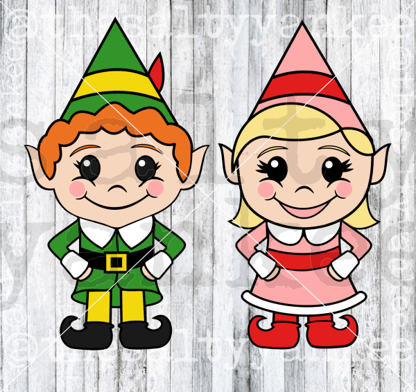Elf Characters Svg And Png File Download Downloads