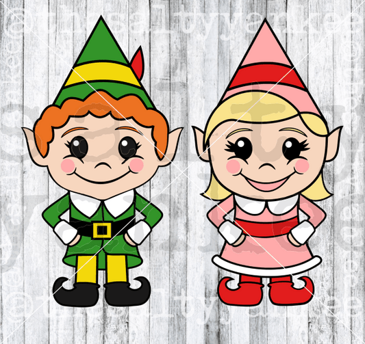 Elf Characters Svg And Png File Download Downloads