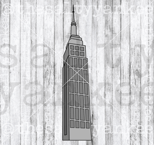 Empire State Building Layered Svg And Png File Download Downloads