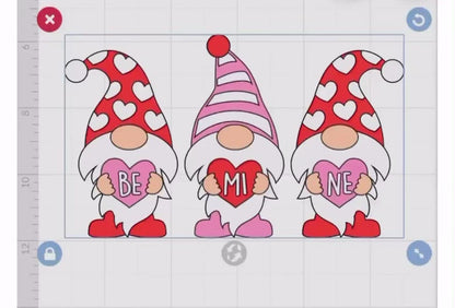 Valentines Day Gnomes SVG and PNG File Download