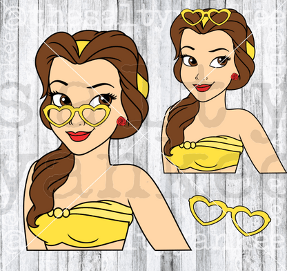 Fairytale Princess In Swimsuit Svg And Png File Download Downloads