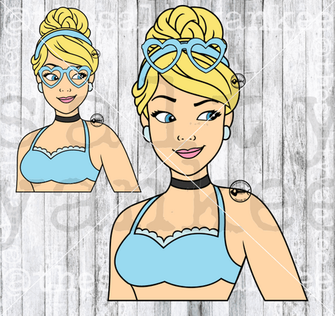 Fairytale Princess In Swimsuit Svg And Png File Download Downloads