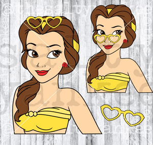 Fairytale Princess In Swimsuit Svg And Png File Download Downloads
