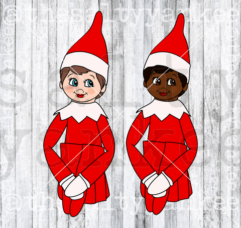 Female Elf On The Shelf Svg And Png File Download Downloads