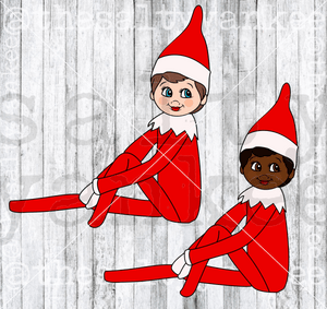 Female Elf On The Shelf Svg And Png File Download Downloads