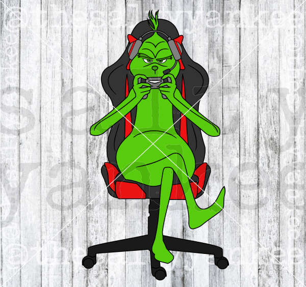 Gamer Grinch Svg And Png File Download Downloads
