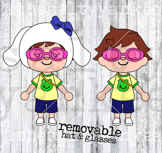 Gaming Character With Removable Hat And Glasses Svg Png File Download