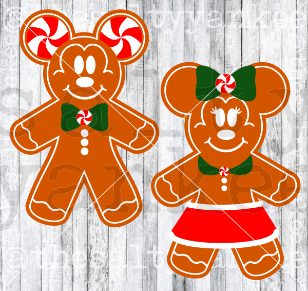 Gingerbread Boy And Girl Svg Png File Download Downloads