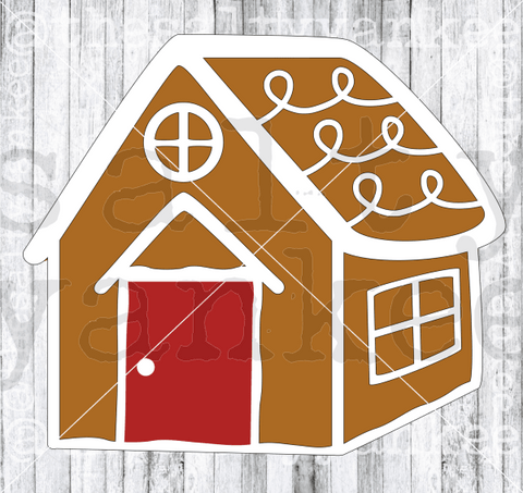 Gingerbread House Christmas Svg And Png File Download Downloads