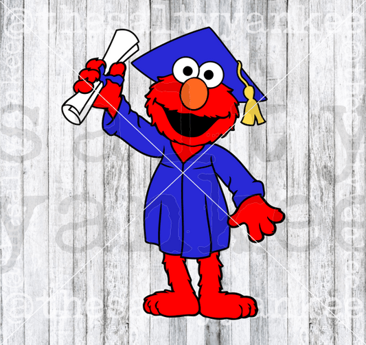 Graduation Puppet Monster Svg And Png File Download Downloads