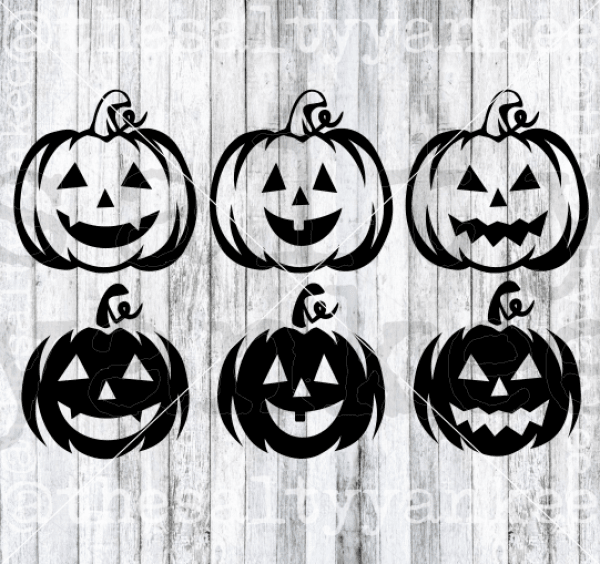 Halloween Jack O Lanterns Basic Svg And Png File Download Downloads