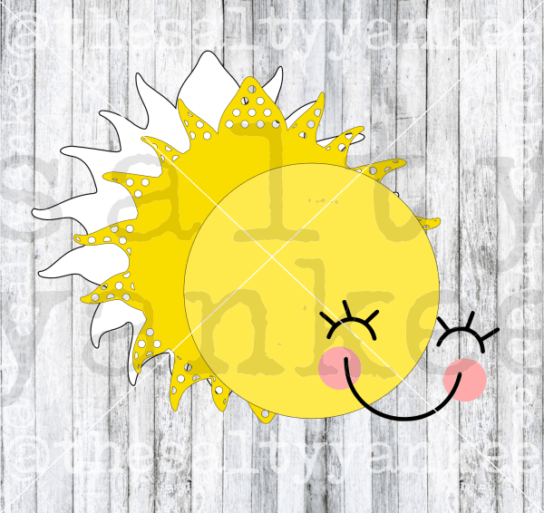 Happy Face Sun Svg And Png File Download Downloads