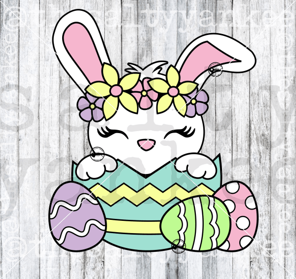 Hippie Bunny Easter Svg And Png File Download Downloads