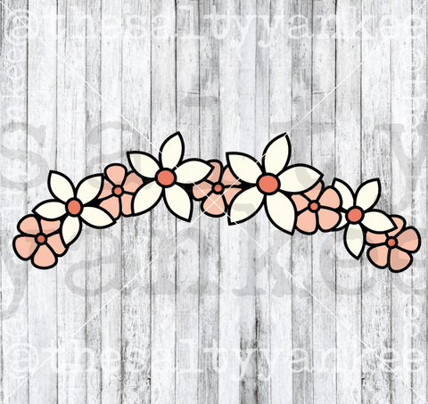 Hippie Flower Crown Svg And Png File Download Downloads