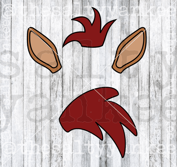 Horse Mane Tail Ears Cowboys Trusty Sidekick Layered Svg And Png File Download Downloads